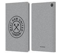 Head Case Designs Officially Licensed West Ham United FC London Crest Graphics Leather Wallet Case Compatible With Amazon Fire Max 11 2023