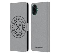 Head Case Designs Officially Licensed West Ham United FC London Crest Graphics Leather Wallet Case Compatible With Samsung Galaxy A07