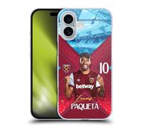 Head Case Designs Officially Licensed West Ham United FC Lucas Paquetá 2023/24 First Team Hard Back Case Compatible With Apple iPhone 16