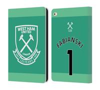 Head Case Designs Officially Licensed West Ham United FC Lukasz Fabianski 2021/22 Players Home Kit Leather Wallet Case Compatible With Apple iPad Air 2 (2014)