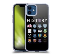 Head Case Designs Officially Licensed West Ham United FC Pattern 1 Crest History Gel Case [Military Grade Protection] Compatible With Apple iPhone 12 / iPhone 12 Pro