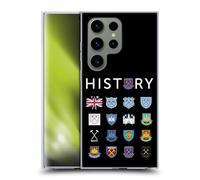 Head Case Designs Officially Licensed West Ham United FC Pattern 1 Crest History Gel Case [Military Grade Protection] Compatible With Samsung Galaxy S24 Ultra 5G