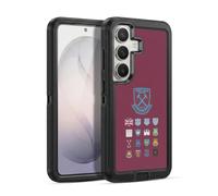 Head Case Designs Officially Licensed West Ham United FC Pattern 2 Crest History Ultra-Armoured Shockproof Case [Military Grade Protection] Compatible With Samsung Galaxy S26 Plus