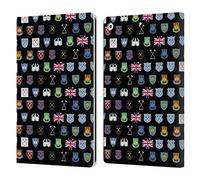 Head Case Designs Officially Licensed West Ham United FC Pattern 6 Crest History Leather Wallet Case Compatible With Apple iPad 10.2 2019/2020/2021