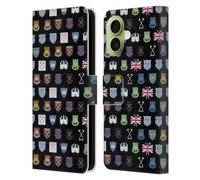 Head Case Designs Officially Licensed West Ham United FC Pattern 6 Crest History Leather Wallet Case Compatible With Apple iPhone 17