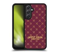 Head Case Designs Officially Licensed West Ham United FC Patterns Hammer Marque Kit Gel Armour Case [Military Grade Protection] Compatible With Samsung Galaxy A54 5G