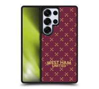 Head Case Designs Officially Licensed West Ham United FC Patterns Hammer Marque Kit Gel Armour Case [Military Grade Protection] Compatible With Samsung Galaxy S25 Ultra
