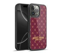 Head Case Designs Officially Licensed West Ham United FC Patterns Hammer Marque Kit Gel Armour Case [Military Grade Protection] Compatible With Apple iPhone 16 Pro Max