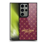 Head Case Designs Officially Licensed West Ham United FC Patterns Hammer Marque Kit Gel Armour Case [Military Grade Protection] Compatible With Samsung Galaxy S24 Ultra 5G