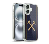 Head Case Designs Officially Licensed West Ham United FC Third 2025/26 Crest Kit Gel Case [Military Grade Protection] Compatible With Apple iPhone 16