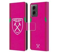 Head Case Designs Officially Licensed West Ham United FC Third Goalkeeper 2023/24 Crest Kit Leather Book Wallet Case Cover Compatible With Motorola Moto G (2024)