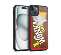 Head Case Designs Officially Licensed Willy Wonka and the Chocolate Factory Candy Bar Graphics Gel Armour Case [Military Grade Protection] Compatible With Apple iPhone 15 Plus
