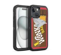 Head Case Designs Officially Licensed Willy Wonka and the Chocolate Factory Candy Bar Graphics Ultra-Armoured Shockproof Case [Military Grade Protection] Compatible With Apple iPhone 15