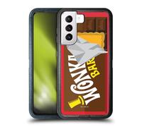 Head Case Designs Officially Licensed Willy Wonka and the Chocolate Factory Candy Bar Graphics Ultra-Armoured Shockproof Case [Military Grade Protection] Compatible With Samsung Galaxy S21 5G