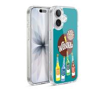 Head Case Designs Officially Licensed Willy Wonka and the Chocolate Factory Fizzy Lifting Drink Graphics Gel Case [Military Grade] Compatible with Apple iPhone 17 and Compatible with MagSafe