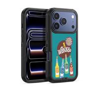 Head Case Designs Officially Licensed Willy Wonka and the Chocolate Factory Fizzy Lifting Drink Graphics Ultra-Armoured Shockproof Case [Military Grade Protection] Compatible With Apple iPhone 17 Pro