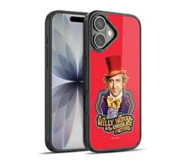 Head Case Designs Officially Licensed Willy Wonka and the Chocolate Factory Gene Wilder Graphics Gel Armour Case [Military Grade Protection] Compatible With Apple iPhone 17