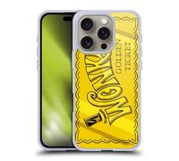Head Case Designs Officially Licensed Willy Wonka and the Chocolate Factory Golden Ticket Graphics Gel Case [Military Grade Protection] Compatible with Apple iPhone 16 Pro and Compatible with MagSafe