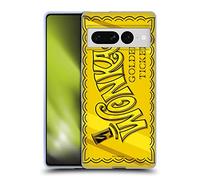 Head Case Designs Officially Licensed Willy Wonka and the Chocolate Factory Golden Ticket Graphics Gel Case [Military Grade Protection] Compatible With Google Pixel 7 Pro