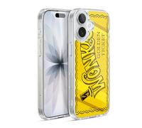 Head Case Designs Officially Licensed Willy Wonka and the Chocolate Factory Golden Ticket Graphics Gel Case [Military Grade Protection] Compatible with Apple iPhone 17 and Compatible with MagSafe
