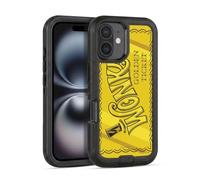 Head Case Designs Officially Licensed Willy Wonka and the Chocolate Factory Golden Ticket Graphics Ultra-Armoured Shockproof Case [Military Grade Protection] Compatible With Apple iPhone 16