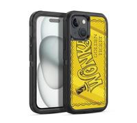 Head Case Designs Officially Licensed Willy Wonka and the Chocolate Factory Golden Ticket Graphics Ultra-Armoured Shockproof Case [Military Grade Protection] Compatible With Apple iPhone 15