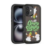 Head Case Designs Officially Licensed Willy Wonka and the Chocolate Factory Oompa Loompa Graphics Ultra-Armoured Shockproof Case [Military Grade Protection] Compatible With Apple iPhone 16