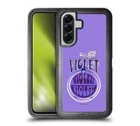 Head Case Designs Officially Licensed Willy Wonka and the Chocolate Factory Violet Beauregarde Graphics Ultra-Armoured Shockproof Case [Military Grade Protection] Compatible With Samsung Galaxy A56 5G
