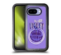 Head Case Designs Officially Licensed Willy Wonka and the Chocolate Factory Violet Beauregarde Graphics Ultra-Armoured Shockproof Case [Military Grade Protection] Compatible With Google Pixel 9A