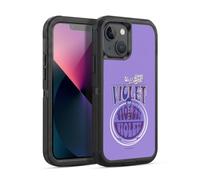 Head Case Designs Officially Licensed Willy Wonka and the Chocolate Factory Violet Beauregarde Graphics Ultra-Armoured Shockproof Case [Military Grade Protection] Compatible With Apple iPhone 13