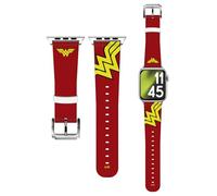 Head Case Designs Officially Licensed Wonder Woman DC Comics Classic Logo Art Genuine Leather Watch Strap Compatible With Apple Watch 42/44/45/49mm
