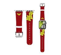 Head Case Designs Officially Licensed Wonder Woman DC Comics Classic Logo Art Genuine Leather Watch Strap Compatible With Apple Watch 38/40/41mm