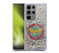 Head Case Designs Officially Licensed Wonder Woman DC Comics Comics Logo Vintage Art Gel Case [Military Grade Protection] Compatible with Samsung Galaxy S23 Ultra 5G and Compatible with MagSafe