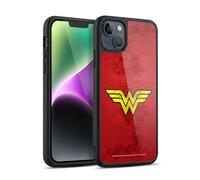 Head Case Designs Officially Licensed Wonder Woman DC Comics Distressed Look Logos Gel Armour Case [Military Grade Protection] Compatible With Apple iPhone 14 Plus