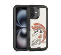 Head Case Designs Officially Licensed Wonder Woman DC Comics Distressed Look Vintage Art Ultra-Armoured Shockproof Case [Military Grade Protection] Compatible With Apple iPhone 16