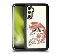 Head Case Designs Officially Licensed Wonder Woman DC Comics Distressed Look Vintage Art Ultra-Armoured Shockproof Case [Military Grade Protection] Compatible With Samsung Galaxy A34 5G