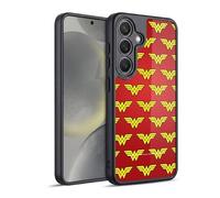 Head Case Designs Officially Licensed Wonder Woman DC Comics Pattern Logos Gel Armour Case [Military Grade Protection] Compatible With Samsung Galaxy S24 5G