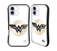 Head Case Designs Officially Licensed Wonder Woman DC Comics Shield 2 Graphic Arts Hybrid Case Compatible With Apple iPhone 16 Plus