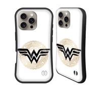 Head Case Designs Officially Licensed Wonder Woman DC Comics Shield 2 Graphic Arts Hybrid Case Compatible With Apple iPhone 16 Pro