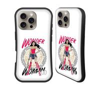 Head Case Designs Officially Licensed Wonder Woman DC Comics Shield 3 Graphic Arts Hybrid Case Compatible With Apple iPhone 16 Pro
