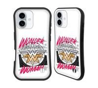 Head Case Designs Officially Licensed Wonder Woman DC Comics Shield Graphic Arts Hybrid Case Compatible With Apple iPhone 16