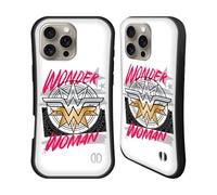 Head Case Designs Officially Licensed Wonder Woman DC Comics Shield Graphic Arts Hybrid Case Compatible With Apple iPhone 16 Pro Max
