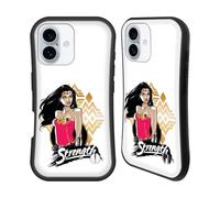 Head Case Designs Officially Licensed Wonder Woman DC Comics Strength Graphic Arts Hybrid Case Compatible With Apple iPhone 16
