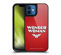 Head Case Designs Officially Licensed Wonder Woman DC Comics Text Logos Gel Armour Case [Military Grade Protection] Compatible With Apple iPhone 12 / iPhone 12 Pro