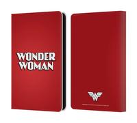 Head Case Designs Officially Licensed Wonder Woman DC Comics Text Logos Leather Wallet Case Compatible With Amazon Kindle 11th Gen 6in 2022