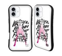 Head Case Designs Officially Licensed Wonder Woman DC Comics Typography Graphic Arts Hybrid Case Compatible With Apple iPhone 16 Plus
