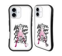 Head Case Designs Officially Licensed Wonder Woman DC Comics Typography Graphic Arts Hybrid Case Compatible With Apple iPhone 16