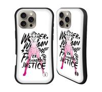 Head Case Designs Officially Licensed Wonder Woman DC Comics Typography Graphic Arts Hybrid Case Compatible With Apple iPhone 16 Pro Max