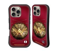 Head Case Designs Officially Licensed Wonder Woman Movie Shield And Arrows Logos Hybrid Case Compatible With Apple iPhone 16 Pro