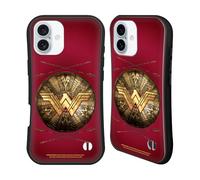 Head Case Designs Officially Licensed Wonder Woman Movie Shield And Arrows Logos Hybrid Case Compatible With Apple iPhone 16 Plus
